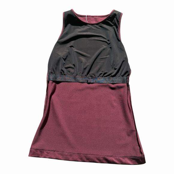 Wolford The Workout Sleeveless Top XS Port Royale Burgundy NWT - Picture 7 of 14